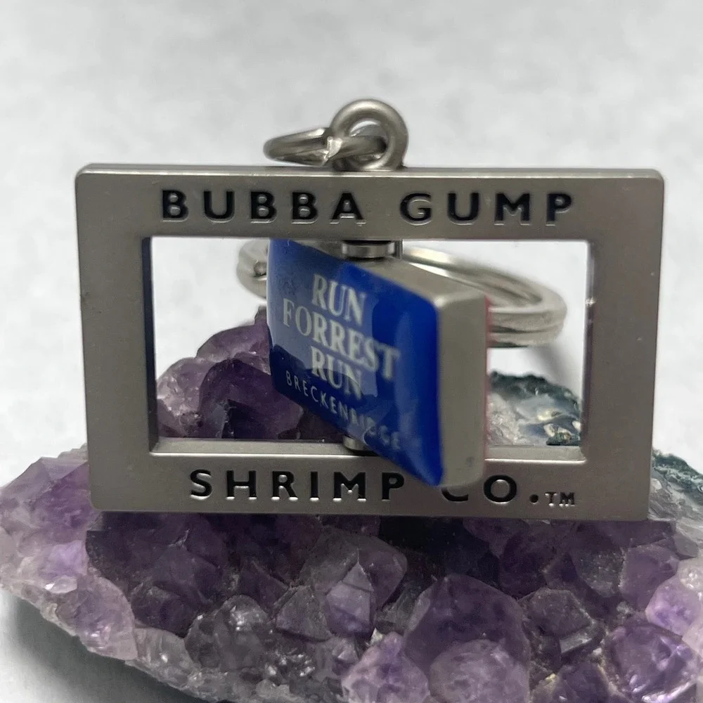 Bubba Gump‎ Shrimp Co Keychain Forrest Gump Run Stop Breckenridge Souvenir